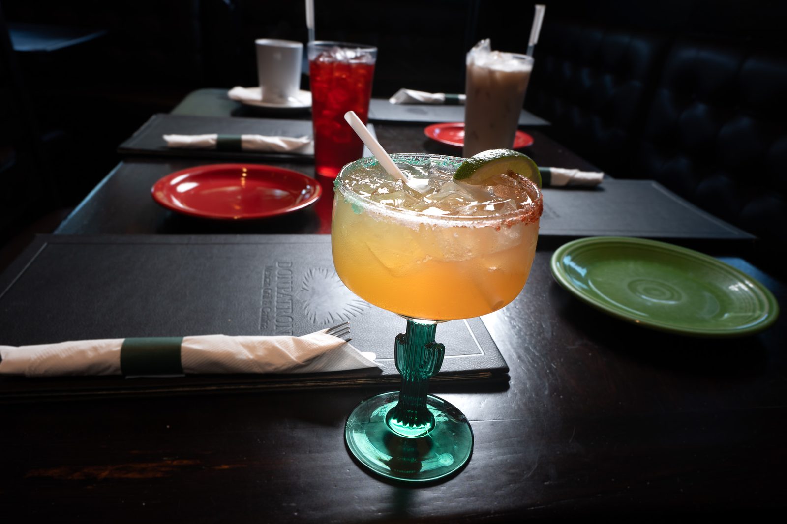 Margarita cactus glass