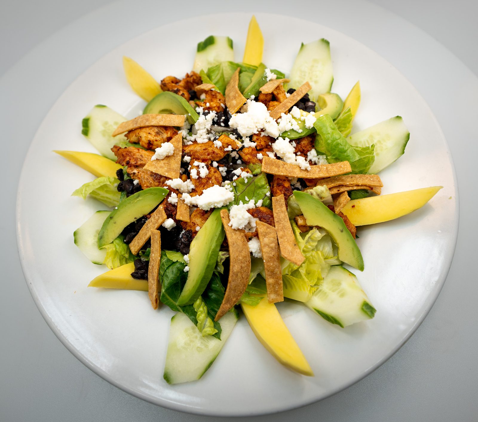 Chicken avocado mango salad